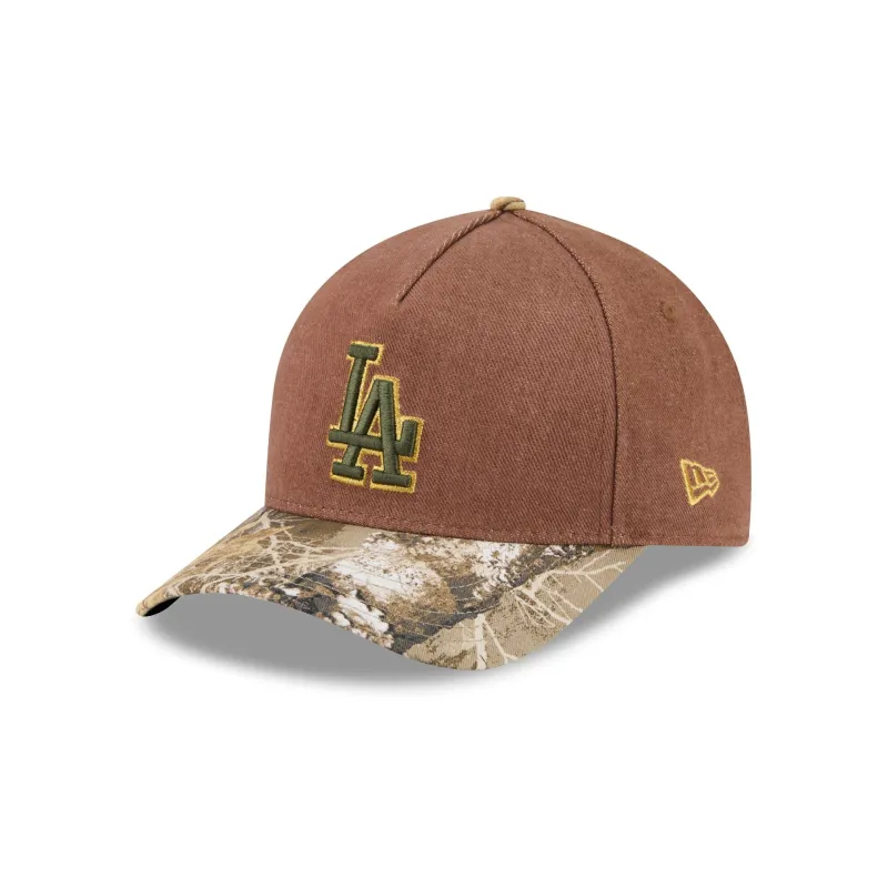 Los Angeles Dodgers Camo Twill 9FORTY M-Crown A-Frame Snapback Hat made by New Era
