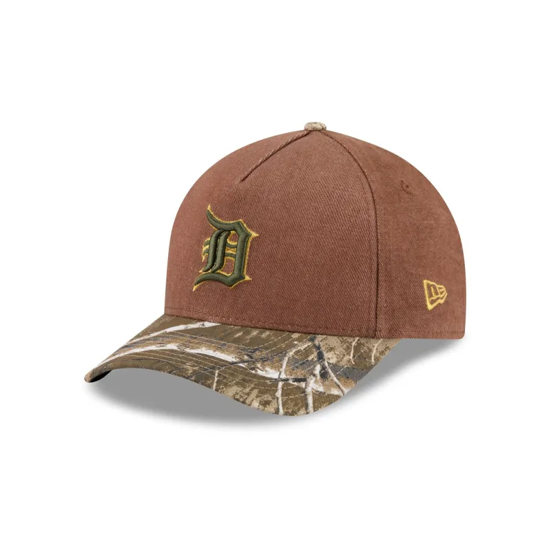 Detroit Tigers Camo Twill 9FORTY M-Crown A-Frame Snapback Hat made by New Era