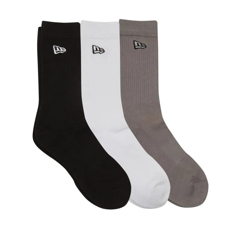 New Era Cap Multi-Color 3-Pack Active Crew Socks made by New Era