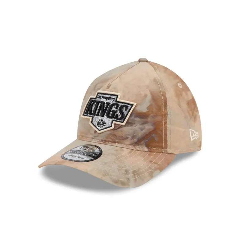 Los Angeles Kings Washed Nylon Brown 9TWENTY A-Frame Adjustable Hat made by New Era