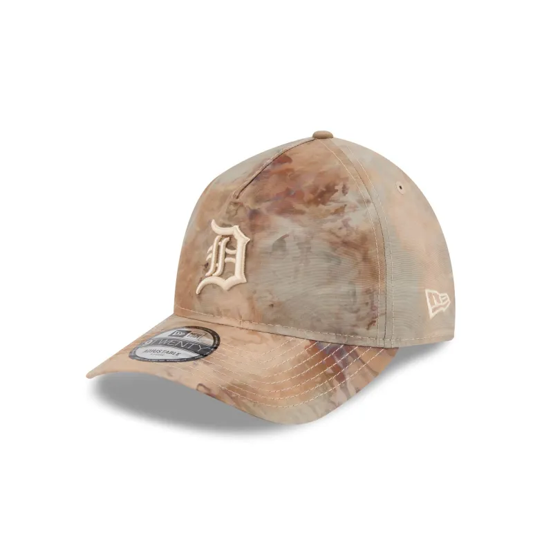 Detroit Tigers Washed Nylon Brown 9TWENTY A-Frame Adjustable Hat made by New Era