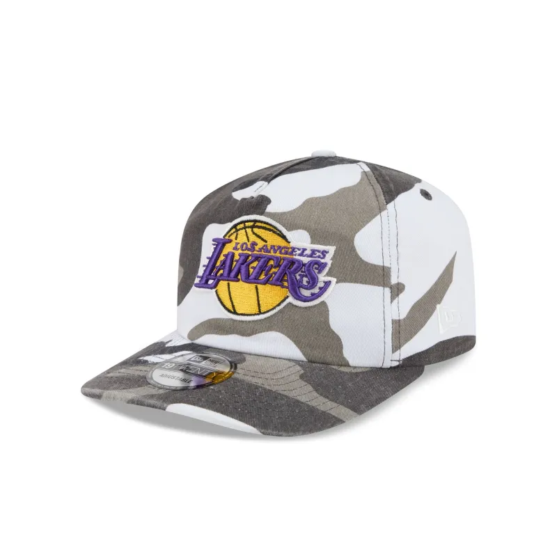 Los Angeles Lakers Washed Nylon Camo 19TWENTY Adjustable Hat made by New Era