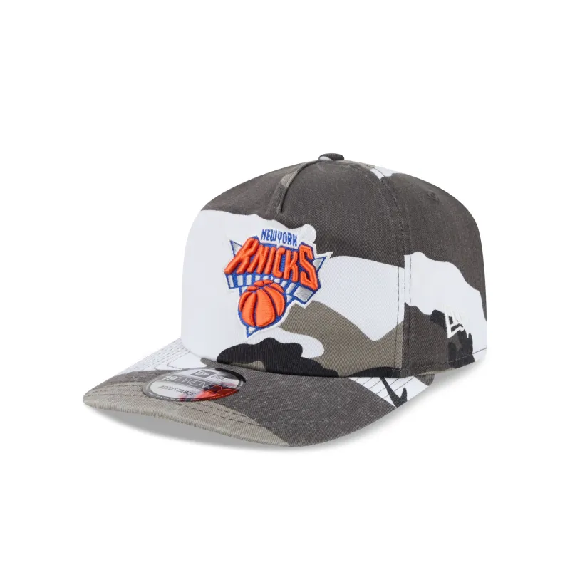 New York Knicks Washed Nylon Camo 19TWENTY Adjustable Hat made by New Era
