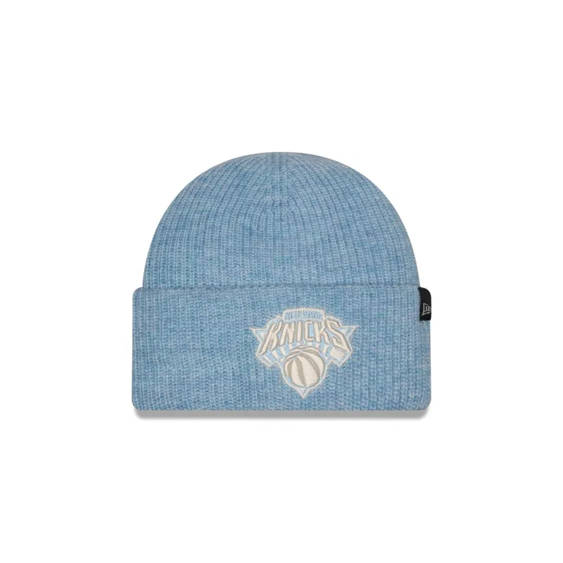 New York Knicks Woolen Blue Short Cuff Knit Beanie Hat made by New Era