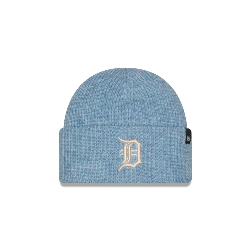 Detroit Tigers Woolen Blue Short Cuff Knit Beanie Hat made by New Era