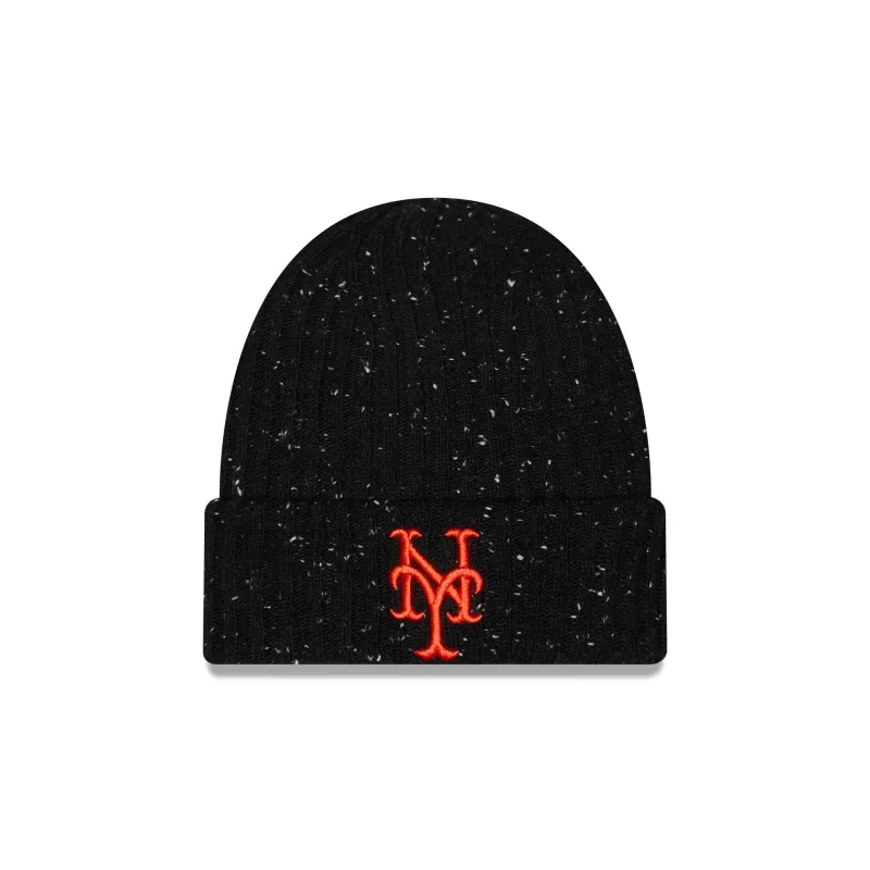 New York Mets Speckled Cuff Knit Beanie Hat made by New Era