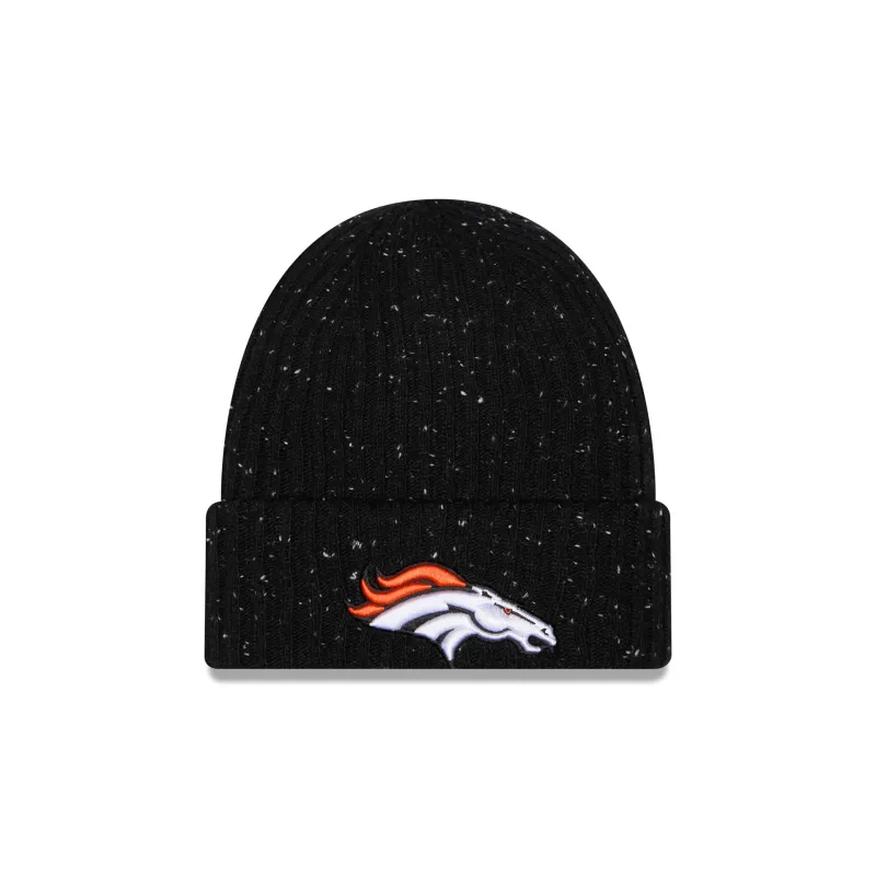 Denver Broncos Speckled Cuff Knit Beanie Hat made by New Era