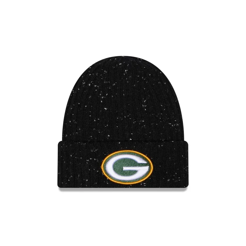 Green Bay Packers Speckled Cuff Knit Beanie Hat made by New Era