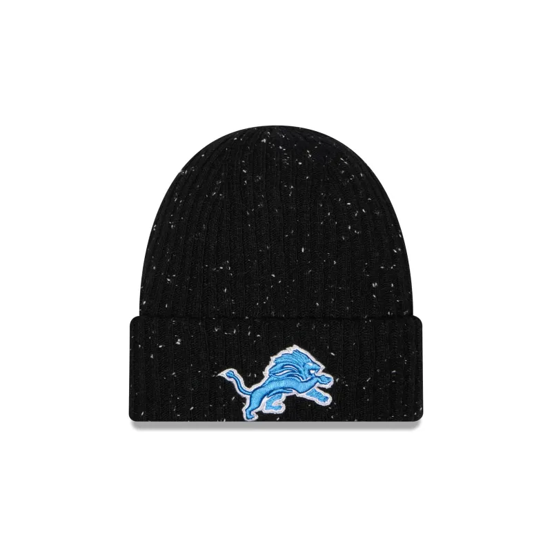 Detroit Lions Speckled Cuff Knit Beanie Hat made by New Era