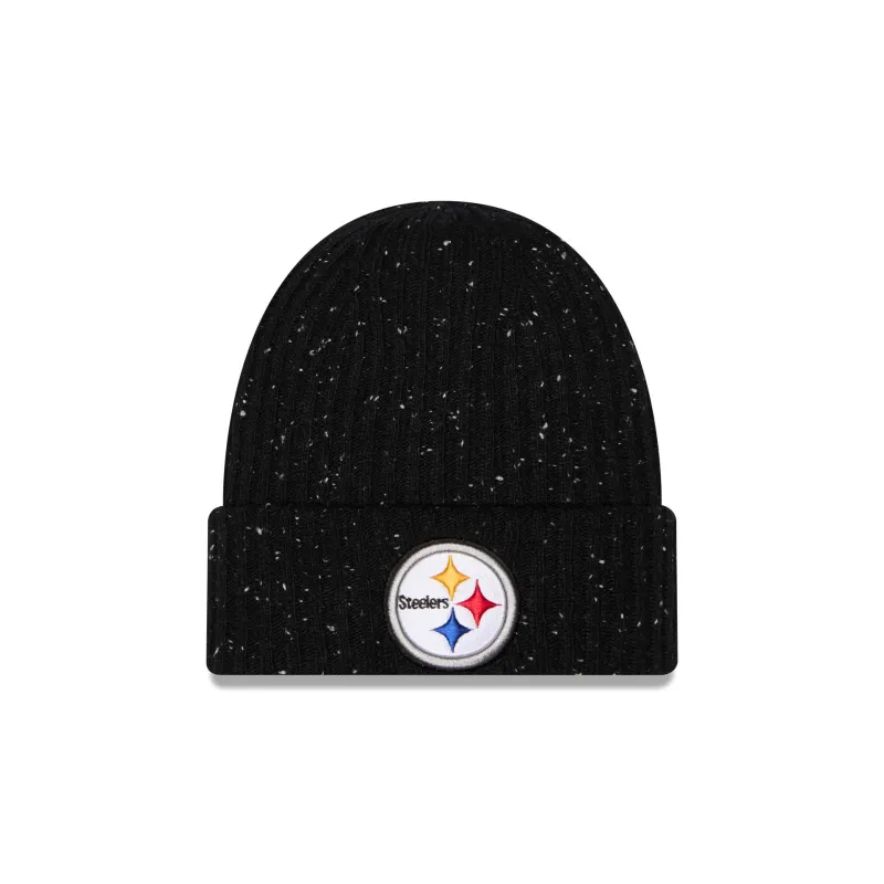 Pittsburgh Steelers Speckled Cuff Knit Beanie Hat made by New Era