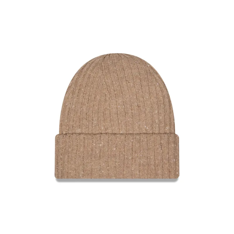 New Era Cap Speckled Khaki Cuff Knit Beanie Hat made by New Era