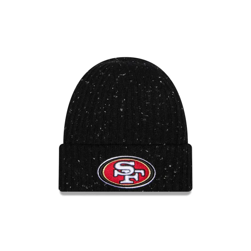 San Francisco 49ers Speckled Cuff Knit Beanie Hat made by New Era