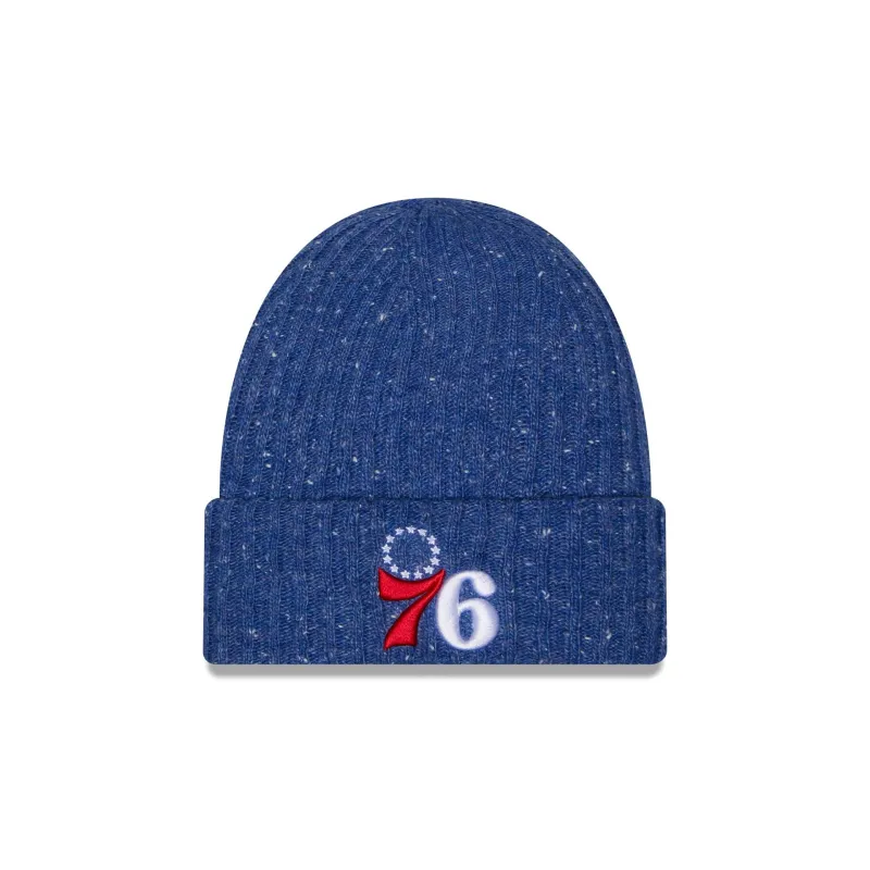 Philadelphia 76ers Speckled Cuff Knit Beanie Hat made by New Era