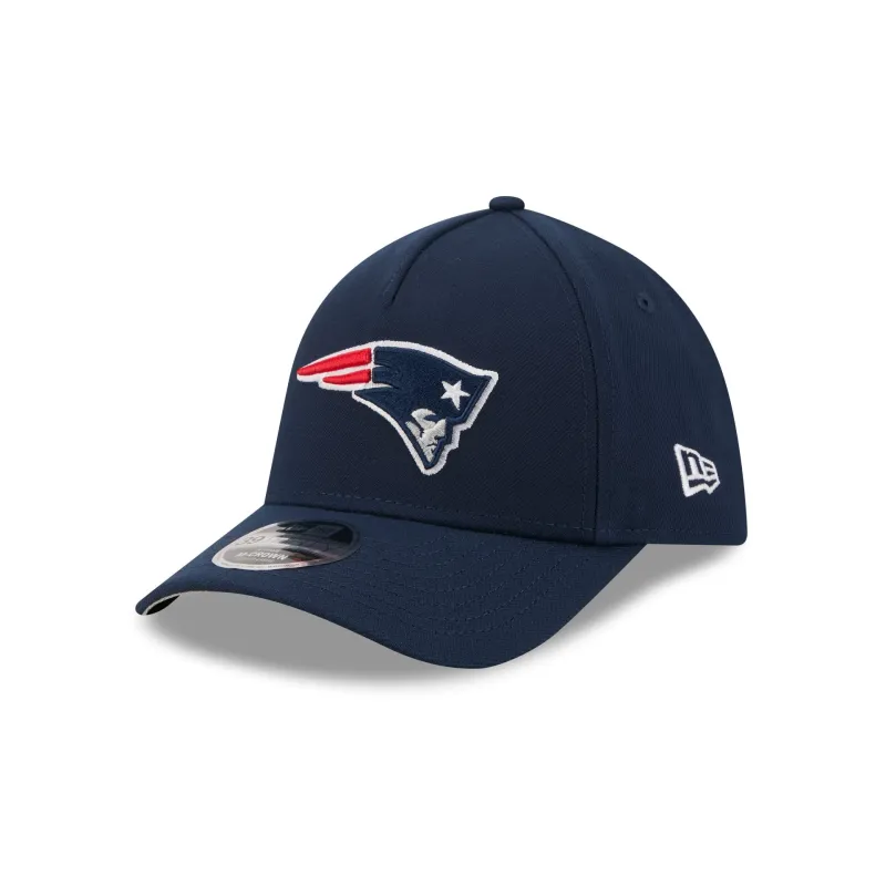 New England Patriots Poly 39THIRTY M-Crown A-Frame Stretch Fit Hat made by New Era
