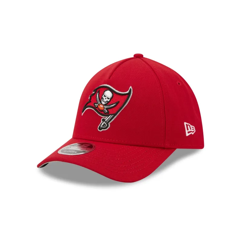 Tampa Bay Buccaneers Poly 39THIRTY M-Crown A-Frame Stretch Fit Hat made by New Era