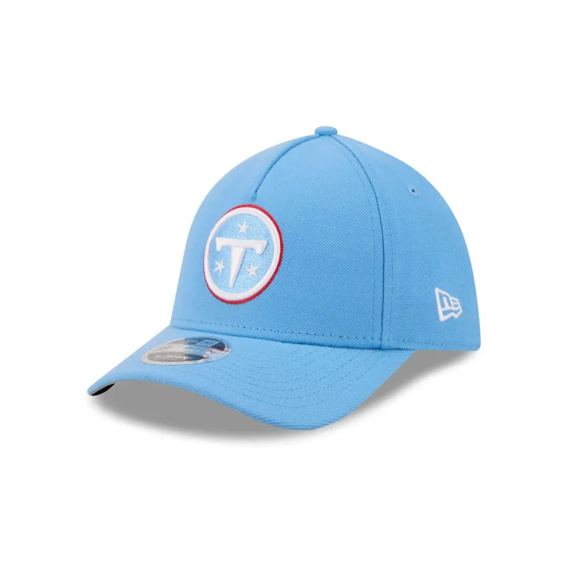 Tennessee Titans Poly 39THIRTY M-Crown A-Frame Stretch Fit Hat made by New Era