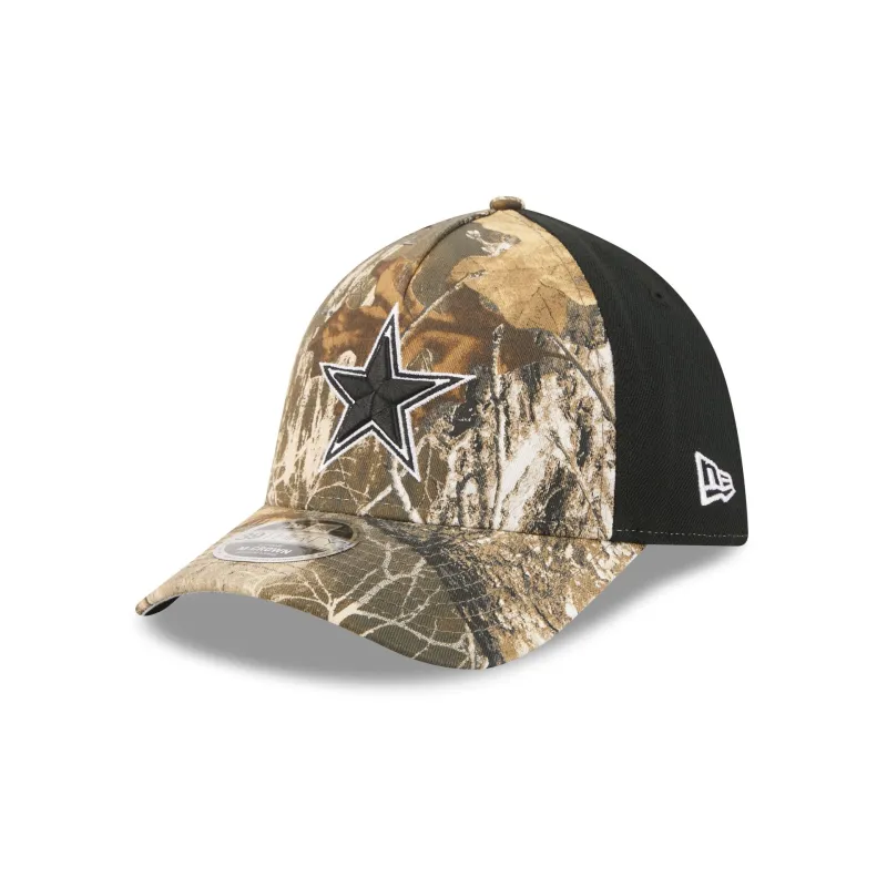 Dallas Cowboys Poly Realtree 39THIRTY M-Crown A-Frame Stretch Fit Hat made by New Era