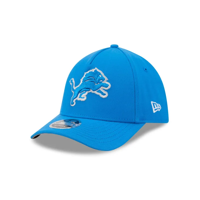 Detroit Lions Poly 39THIRTY M-Crown A-Frame Stretch Fit Hat made by New Era