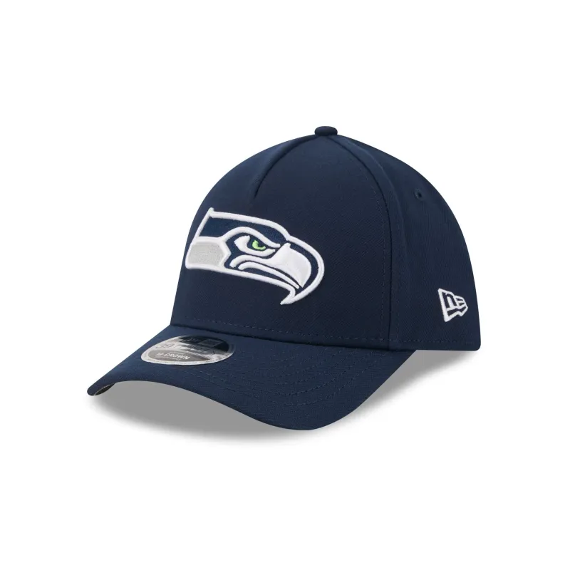 Seattle Seahawks Poly 39THIRTY M-Crown A-Frame Stretch Fit Hat made by New Era