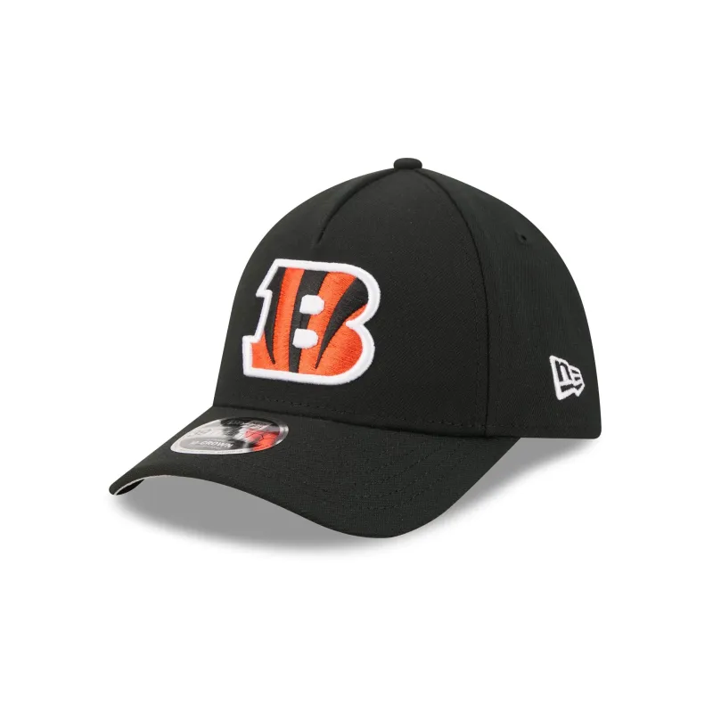 Cincinnati Bengals Poly 39THIRTY M-Crown A-Frame Stretch Fit Hat made by New Era
