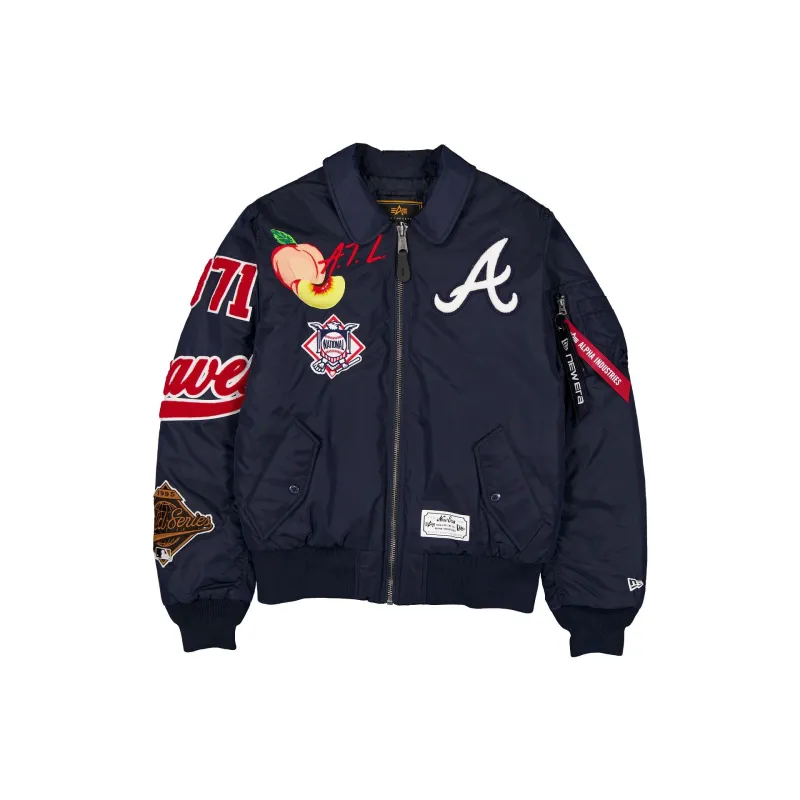 Alpha Industries x Atlanta Braves MA-1 Flight Jacket made by New Era