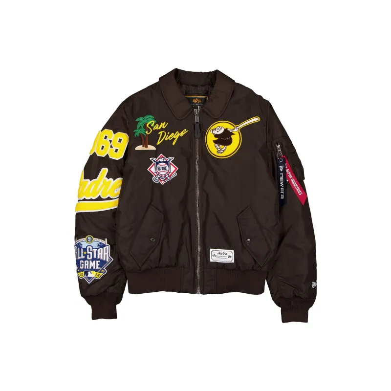 Alpha Industries x San Diego Padres MA-1 Flight Jacket made by New Era