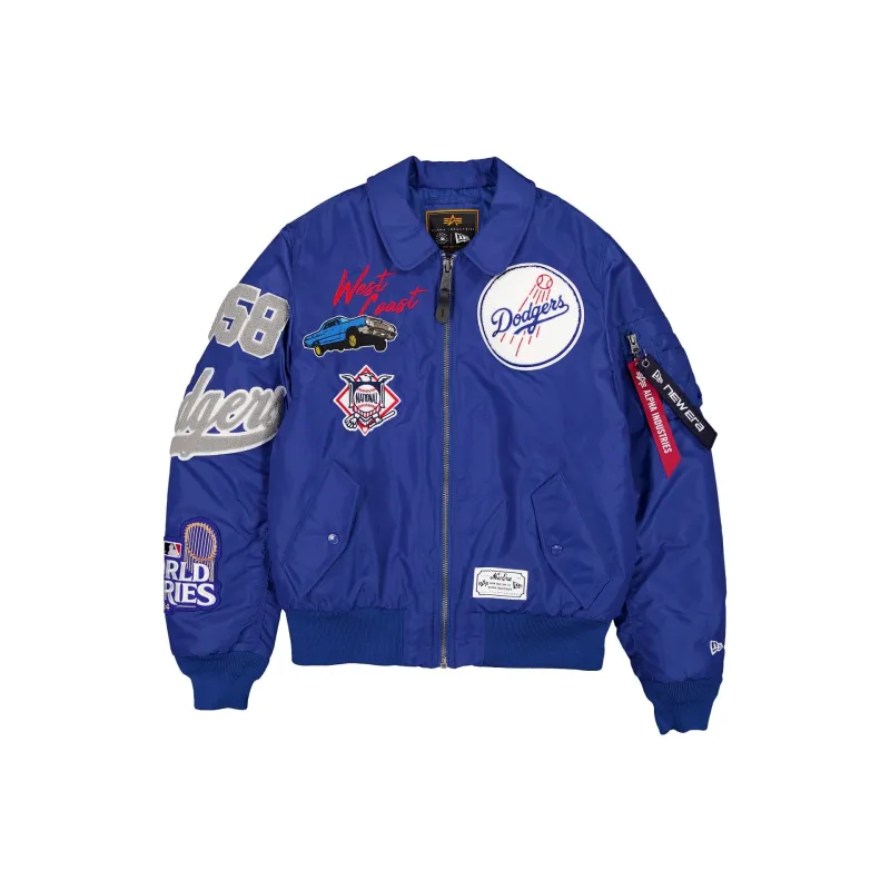 Alpha Industries x Los Angeles Dodgers MA-1 Flight Jacket made by New Era