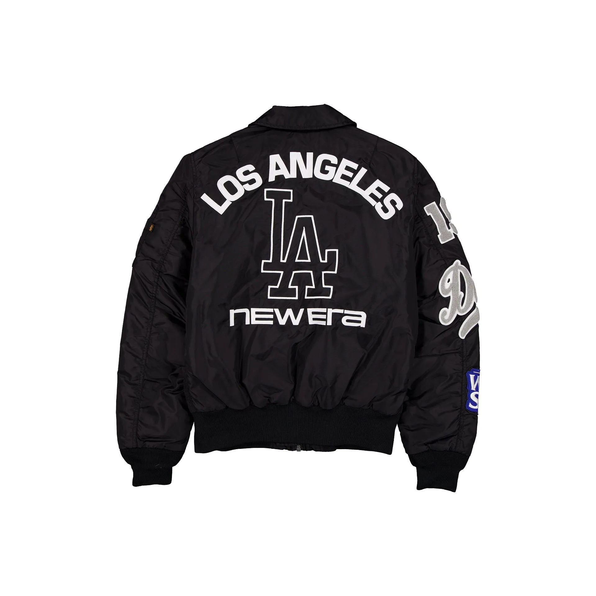 Alpha Industries x Los Angeles Dodgers Black MA-1 Flight Jacket sold by New Era product image thumbnail 2