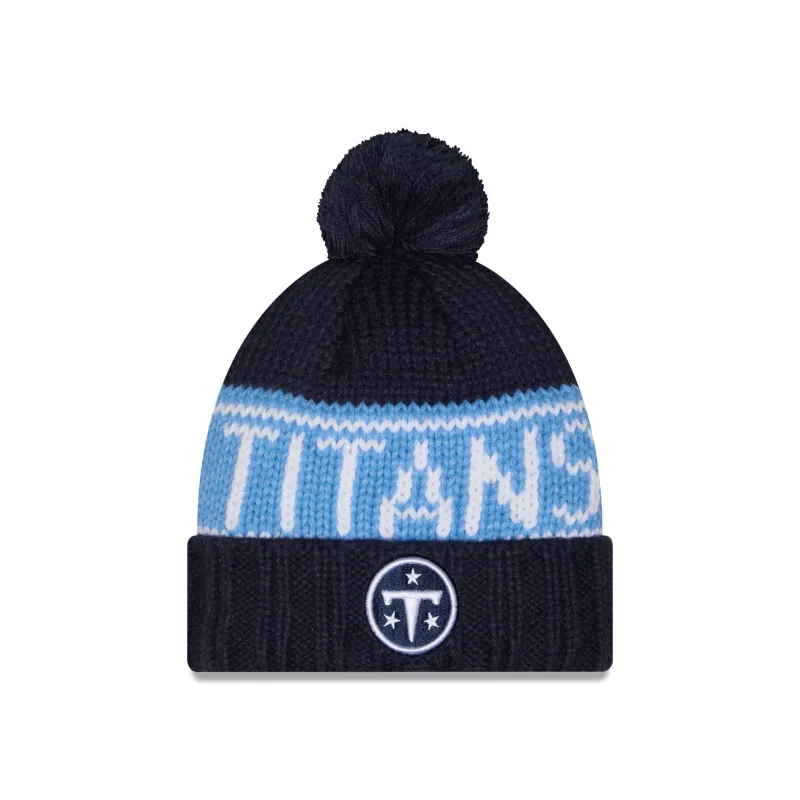 Tennessee Titans 2026 Rivalries Women's Pom Knit Hat made by New Era