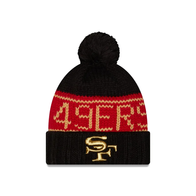 San Francisco 49ers 2026 Rivalries Women's Pom Knit Hat made by New Era