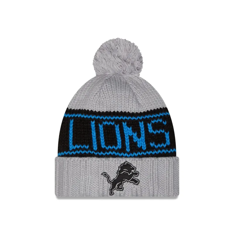 Detroit Lions 2026 Rivalries Women's Pom Knit Hat made by New Era