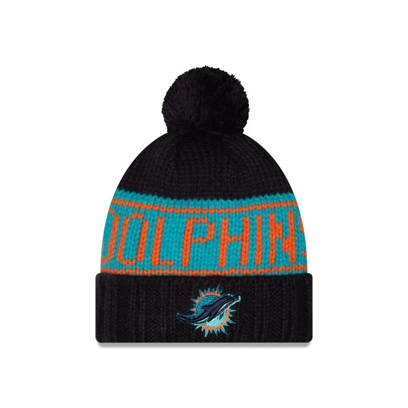 Miami Dolphins 2026 Rivalries Women's Pom Knit Hat made by New Era