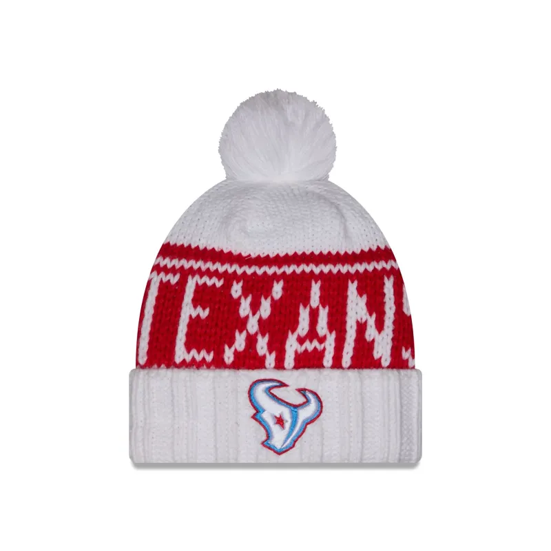 Houston Texans 2026 Rivalries Women's Pom Knit Hat made by New Era