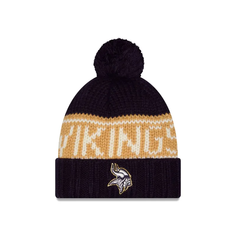 Minnesota Vikings 2026 Rivalries Women's Pom Knit Hat made by New Era