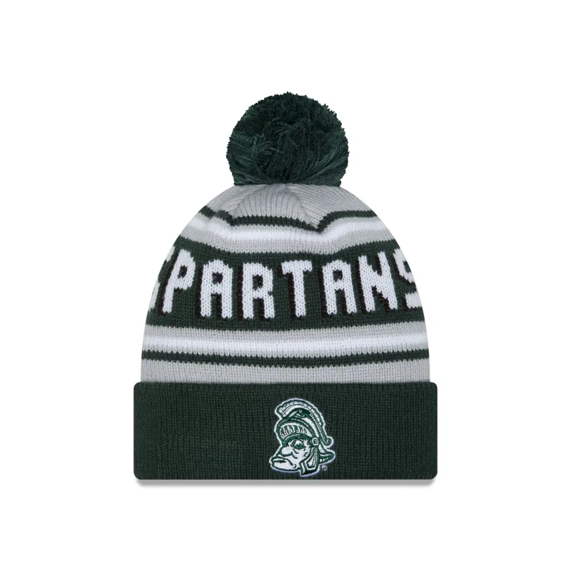 Michigan State Spartans Go-To Pom Knit Hat made by New Era