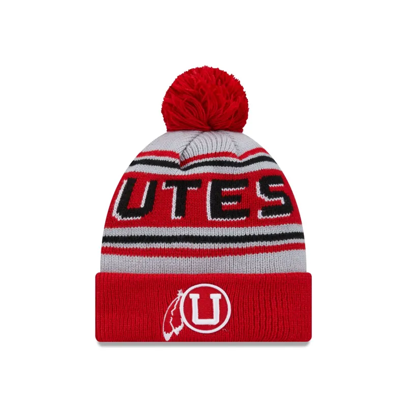 Utah Utes Go-To Pom Knit Hat made by New Era