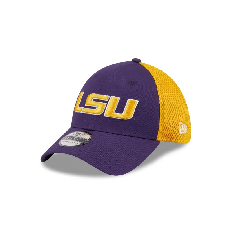 LSU Tigers Two Tone Neo 39THIRTY Stretch Fit Hat made by New Era