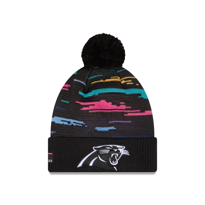 Carolina Panthers 2026 Crucial Catch Pom Knit Hat made by New Era