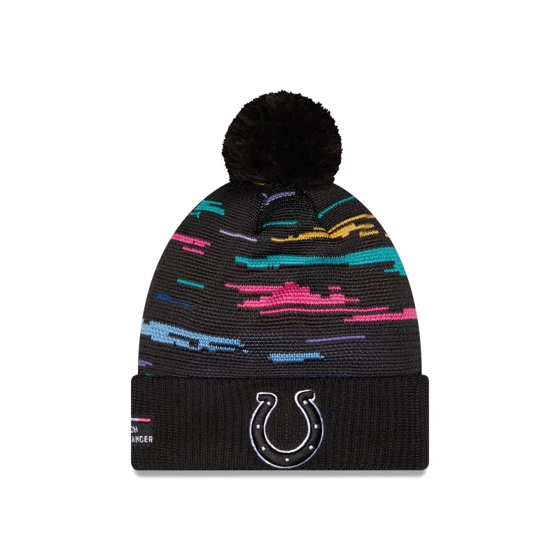 Indianapolis Colts 2026 Crucial Catch Pom Knit Hat made by New Era