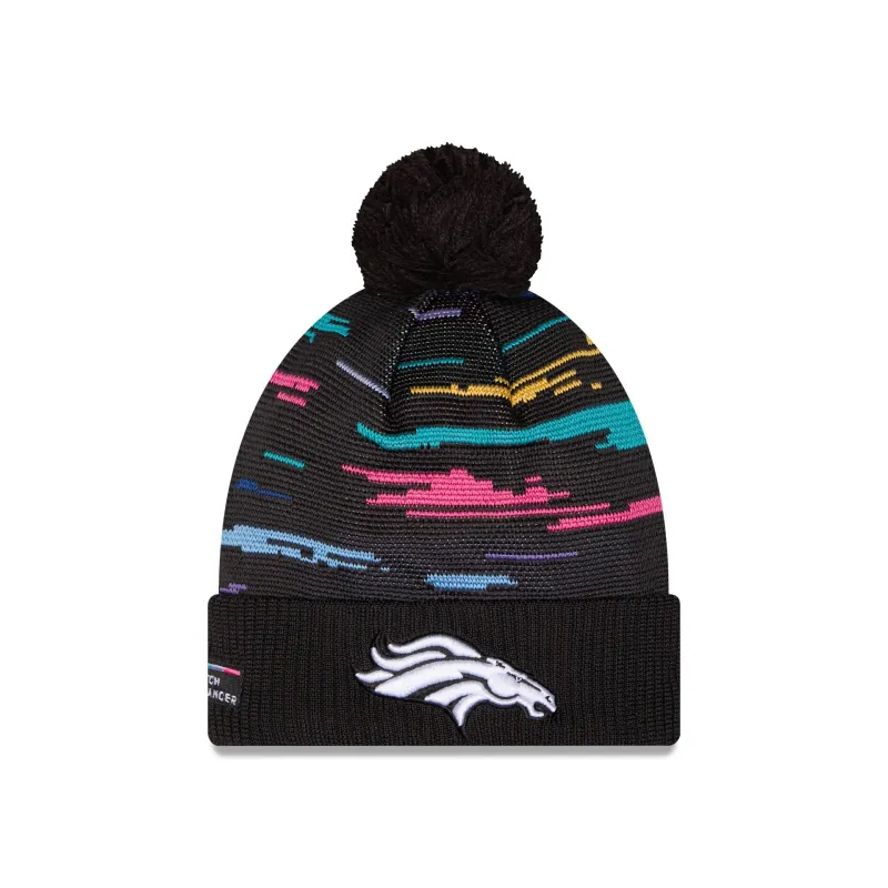 Denver Broncos 2026 Crucial Catch Pom Knit Hat made by New Era