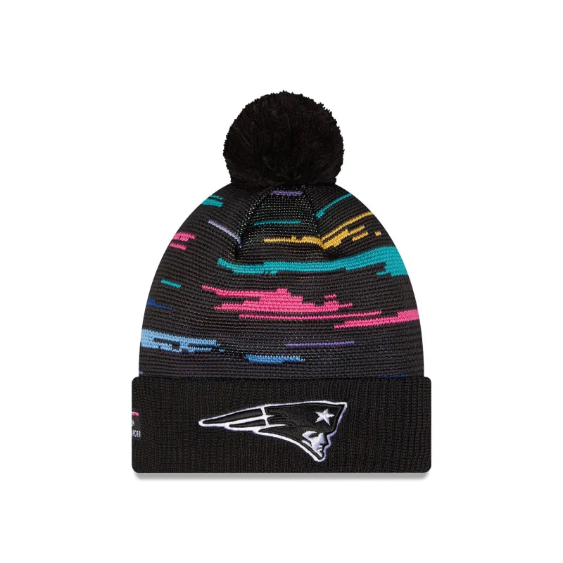 New England Patriots 2026 Crucial Catch Pom Knit Hat made by New Era