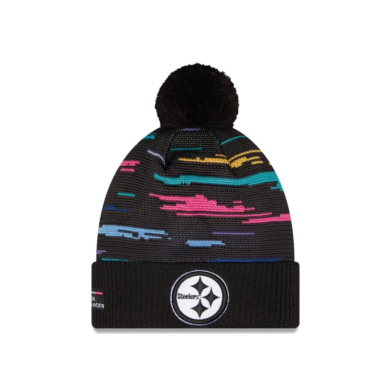 Pittsburgh Steelers 2026 Crucial Catch Pom Knit Hat made by New Era
