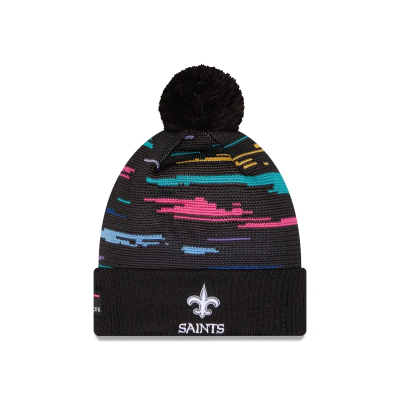 New Orleans Saints 2026 Crucial Catch Pom Knit Hat made by New Era