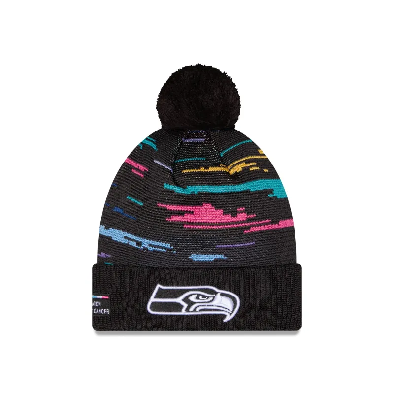 Seattle Seahawks 2026 Crucial Catch Pom Knit Hat made by New Era
