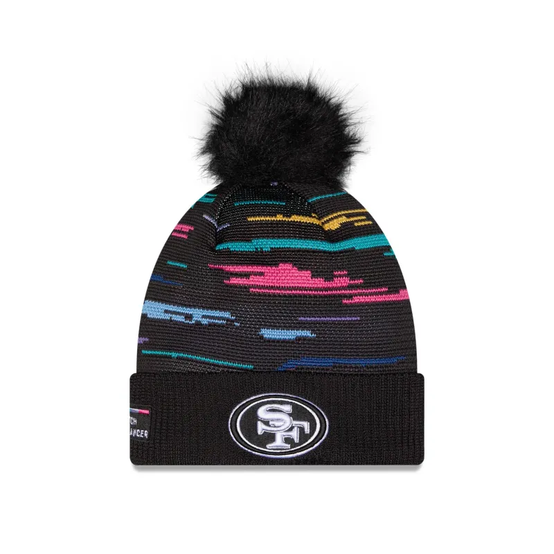 San Francisco 49ers 2026 Crucial Catch Women's Pom Knit Hat made by New Era