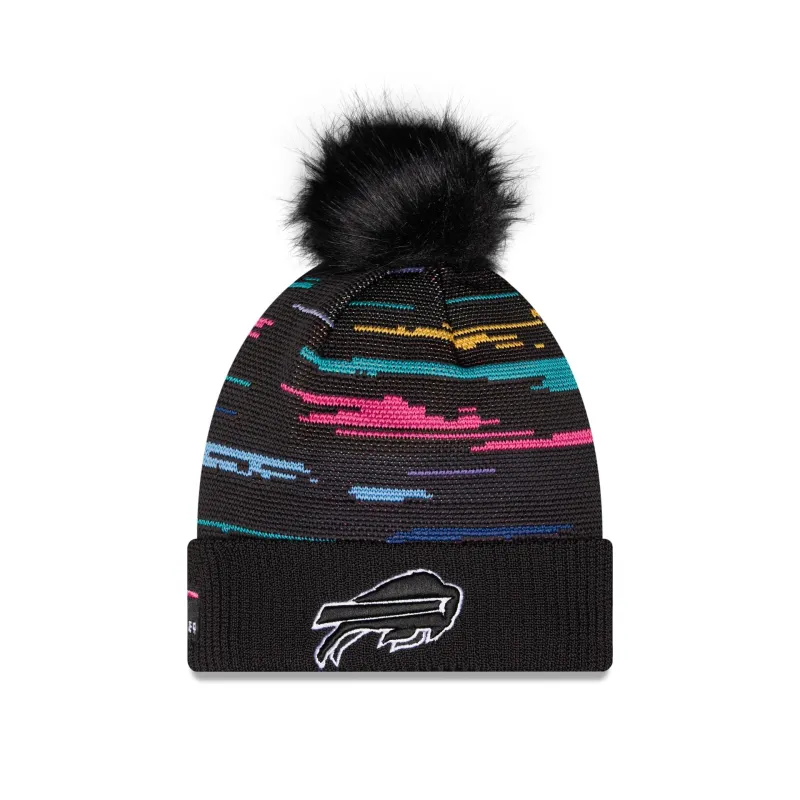 Buffalo Bills 2026 Crucial Catch Women's Pom Knit Hat made by New Era
