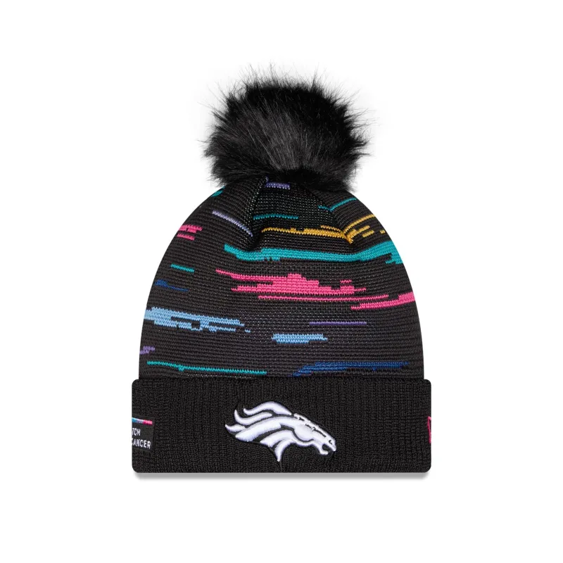 Denver Broncos 2026 Crucial Catch Women's Pom Knit Hat made by New Era