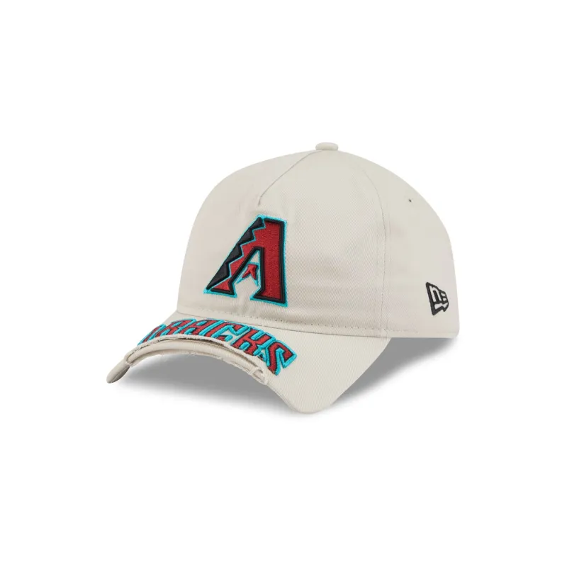 Arizona Diamondbacks Stone 9FORTY A-Frame Unstructured Cut-Off Visor Snapback Hat made by New Era