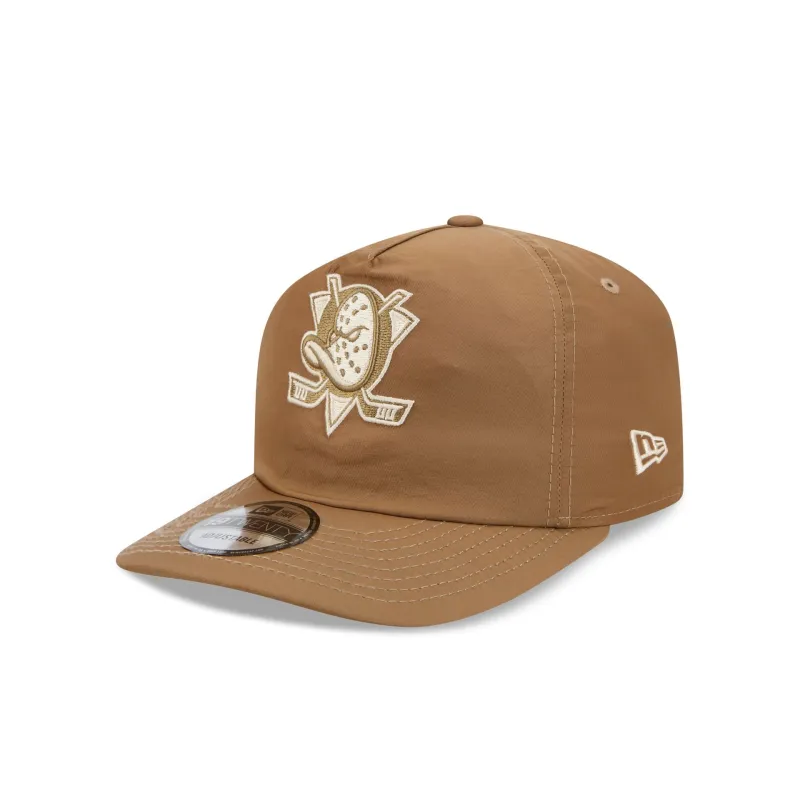 Anaheim Ducks Nylon Brown 19TWENTY Adjustable Hat made by New Era
