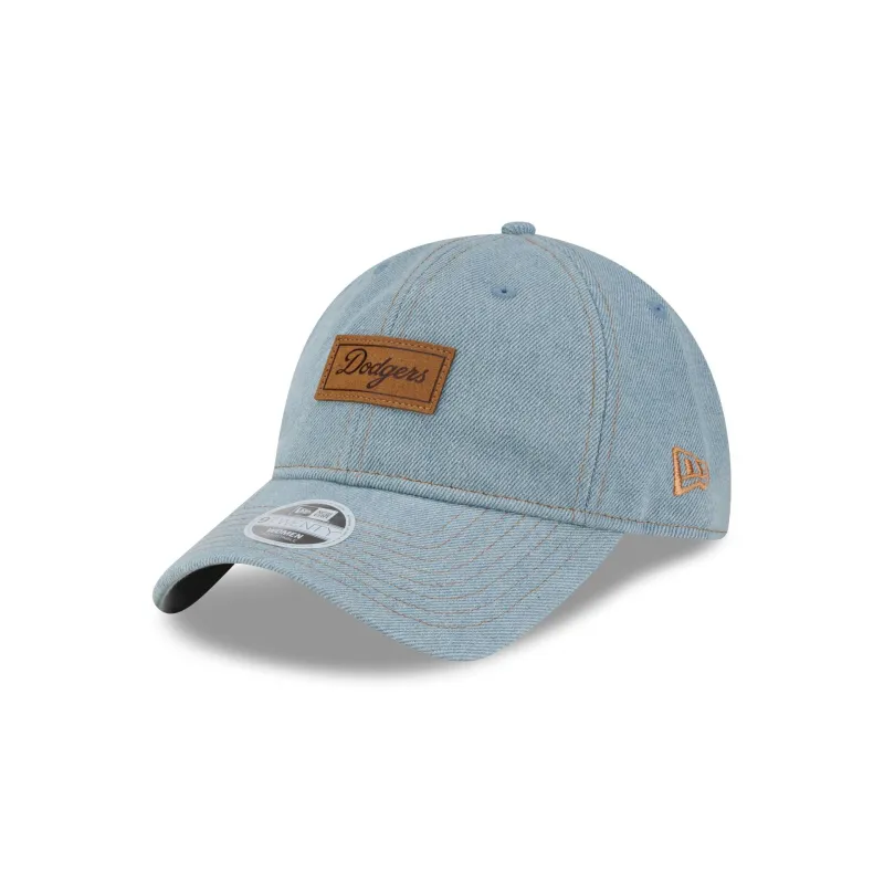 Los Angeles Dodgers Sky Blue Denim Women's 9TWENTY Adjustable Hat made by New Era